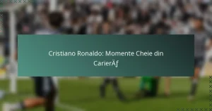 Cristiano Ronaldo: Momente Cheie din Carieră
